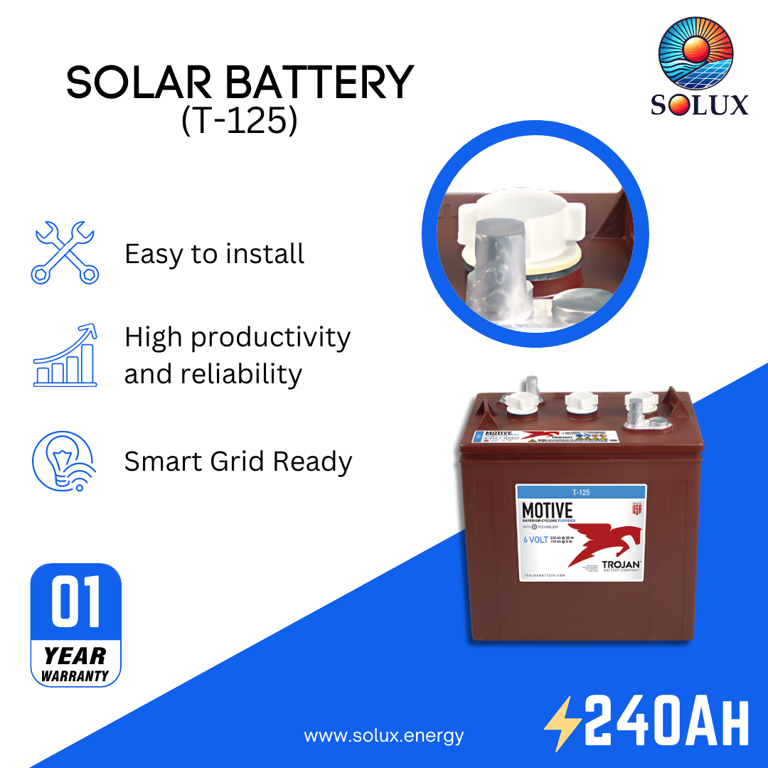 This is an image of Trojan Motive T-125 Signature Deep-Cycle Flooded Battery